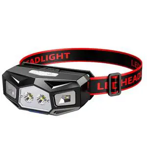 Top Quality strong light sensing head lamp 35w LED headset flashlight outdoor night running fishing head lamp