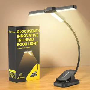 Innovate New Study Reading Night Light Wider Lighting Eye Protection Dimmable Long Lasting Flexible Rechargeable Book Light