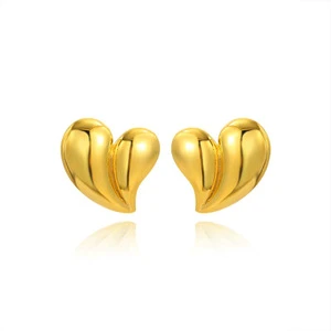 Luxury Stainless Steel Jewelry Trendy Love Shape Silver Ring and Earrings with Waterproof Pearl High Quality Major Design