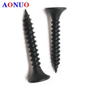 Standard Size Gypsum Drywall Board Screw C1022a Customized Packing Color Black Phosphate Bugle Head Fine Thread