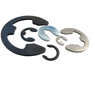 Polished Stainless Steel 2205 2507 A286 904L E Clip Retaining Ring Zinc Made Spring Steel for Bores Shafts DIN471 DIN472 DIN6799