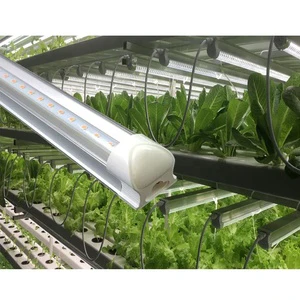 OEM High PPHD 18W 24W T8 LED Grow Lights Greenhouse Hydroponic Horticulture Plant Tube 2ft 4ft Full Spectrum Grow Tube Light