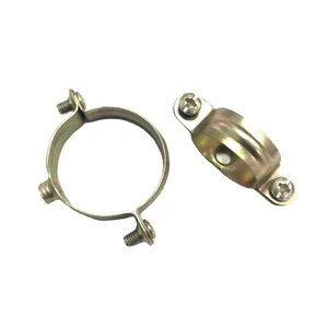 Yellow Zinc Plated Tube Clamp Pipe Galvanized Pipe Hangers