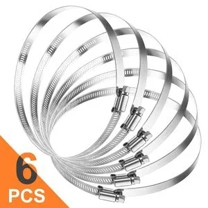 Hot Sale Ce China Wholesale Pipe Clamps American Clip Throat Hoop Adjustable 304 316 Stainless Steel Hose Clamps