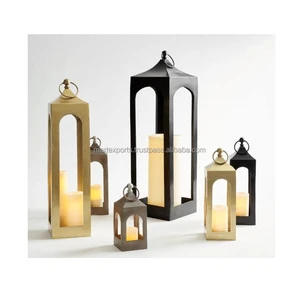 Large Floor Standing Iron Candle Lantern Modern Design Centerpiece Lamp Party Valentine's Day Indoor Decor Customized Color