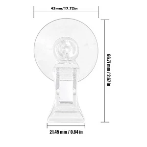 Plastic Suction Cup Clip Multifunctional Wall Mounted 4.5cm Diameter Window Glass Advertising Display Business Cards Fishes