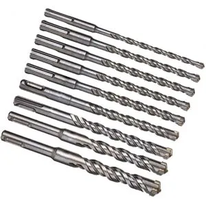 9Pcs Sds Concrete Drill Plus Double Slot Masonry Hammer Bits 22-127mm ISO9001 Certified 3-Year Warranty