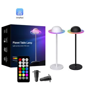 RGBIC Creative Moon Lamp Music Ambient Night Light Planet Table Lamp Indoor Decor Smart Home Light Atmosphere Wine Bottle Lamp