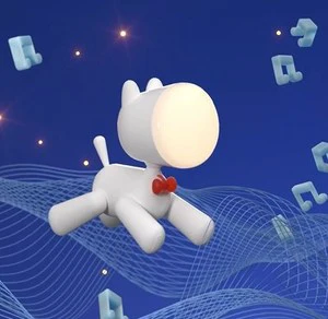 JANPIM Bluetooth Sleeping Aid Music Lamp LED Puppy Light for Kids with 2 Brightness Bedroom ABS European 8 Hours DC 5V 2 Level