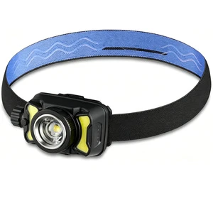 Headlamp 550Lm 3W XPG+COB 1200mAh 3xAAA White Red