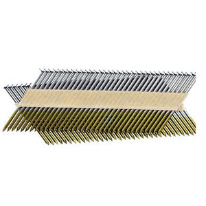 Offsett round Head Paper Metal Fasteners Tack Strip Nails Steel Collated Framing Nails for Construction Material