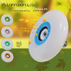 60W LED Flying Saucer UFO Dream Speaker Lamp with Remote Control Colorful Ambient Lighting Night Gift Music Player by LanYa