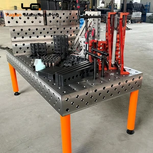 New Economical Flexible 3D Welding Table Welding Clamps Welding Jig Clamp Kit Modular Cast Iron/Steel Welding Table 2-Year