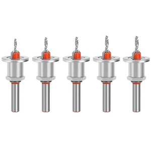 8mm Shank Countersink Drills Bit Woodworking Router Bit Core Limiter Alloy Drill Bit Hole Opener Milling Cutter Woodworking Tool