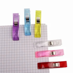 Wholesale Multi Color 56mm Large Wonder Clips Sewing Clamp Jumbo Plastic Patchwork Sewing Clip for Quilting