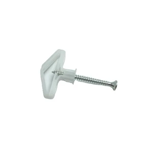Customized Plasterboard White Aircraft Screw Triangular Plastic Expansion Screw PE