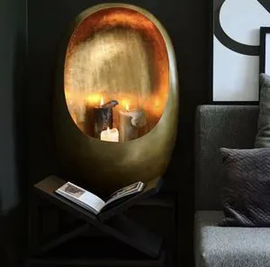 LED Light Copper Tapered Hurricane Lantern for Outdoor/Indoor Home Decoration Christmas Easter Gift Best Selling Metal Antique