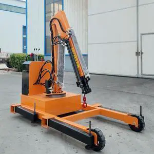 0.5 Ton 1T On 2 Ton Portable Electric Hydraulic 12 V 24 V 220 V Truck Mounted Mini Crane With 360 Swivel