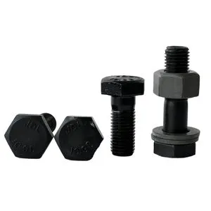 DIN933 Hex Bolts, Grade 10.9, Fully Threaded, Black Anodized, M16-M30 Heavy-duty Fasteners.