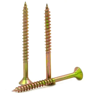 Grande Desconto Amarelo Parafusos Para Madeira Chipboard Cabeca Chata Phillips Parafuso Aglomerado Para Madeira PARAFUSO SCREWS