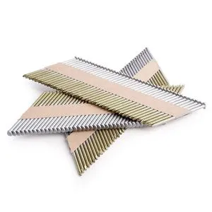 Factory Direct 34° Clipped(D) Head Paper Tape Strip Nails 3.1 mm Galvanised HDG