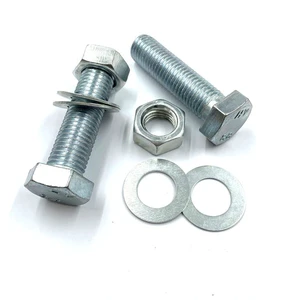 Hexagon Bolt/nut/washer/Grade 4.8/Grade 8.8 Carbon Steel Galvanized Combined Bolt Factory Price