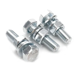 Bolts And Nuts ANSI/ASME B 18.2.1 Zinc Plated Class 6 316 Stainless Steel Hex Head Cap Screws