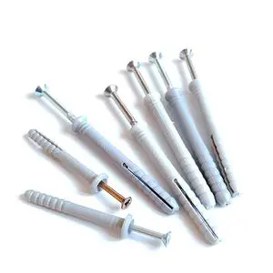 High Quality Nylon Hammer Fixing Anchor Nail Anchor Screw Anchor with Countersunk Pozi Head Screw