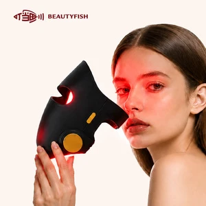 Beautyfish 4 Colors 4D NIR Red Light Therapy Mask Silicone LED Face Mask With Near Infrared Laser Skin Rejuvenation Device OEM