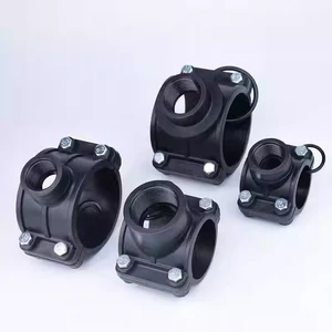 Saddle Clamp Connector For Water Supply PP Compression Fitting Inner Thread Hose Pipe Tee Threaded Fittings for Irrigation