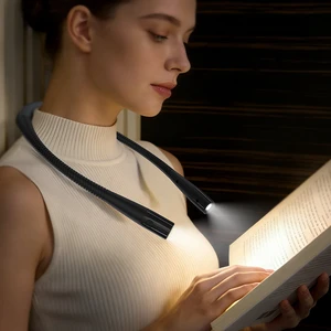 Neck Reading Light Book Lovers Gifts Rechargeable 800mAh Eye-Friendly Wide Lamp Birthday Christmas Stocking Stuffers