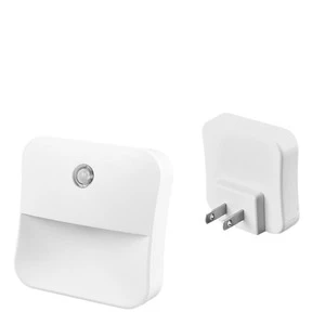 Plug-in LED Motion Sensor Night Light US EU Plug PIR Human Body Induction Lamp Warm White For Bedroom Hallway Stairs