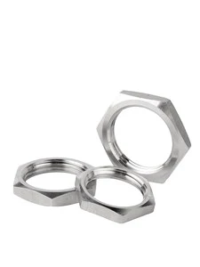 M6-M16 304 Stainless Steel Hex Thin Nut Fine-Thread Imperial Pipe & Faucet Nut Lock-Tight Grade 6.8