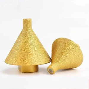 1PC M10 M14 38mm Diamond Thread Vacuum Brazed Drilling a Hole Marble Granite Tile Angle Grinder Milling Tools Chamfer Drill Bit