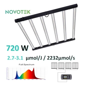 Popular 3.0 720W PPE Hydroponic Grow Lights 6 Bar LED COB Chip With Easy Controller IP65 Rated For Bloom Application