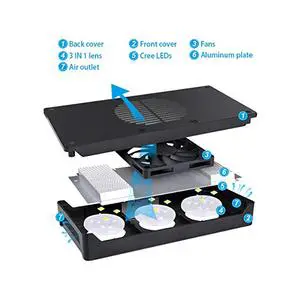 Factory LED Spectra Nano Aquarium Light 30W Saltwater Lighting with Touch Control for Coral Reef Fish Tank