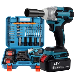 Brushless Industrial & DIY 90 Degree Lithium Cordless Rechargeable 18-21V Battery Electric Torque 350N/m 1/2 Drive Impact Wrench
