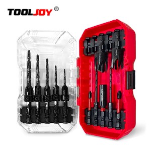 Countersink Drill Bit Set with Adjustable Depth Stop HSS M2 Countersink Pilot Drill 1/8