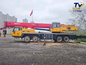 2023 SANY STC500C5-8 Used 50 Ton Truck Crane Engine Pump Gearbox 10 5 Ton Counterweight Jacking Cylinder Hydraulic Mobile Crane