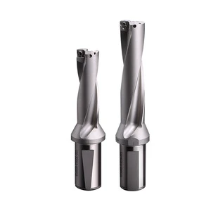 U Drill Fast Tool Rod Lathe with SPWC Flat Bottom Water Spray Internal Cooling Wire Gauge Standard Part 2D3D4D5D Bit D13-D60