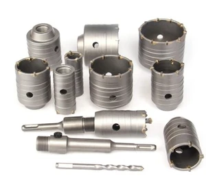 SDS Hollow Core Bit Concrete Hole Saw Cutter TCT Carbide Drill Bit for Concrete Wall Brick Block Cement