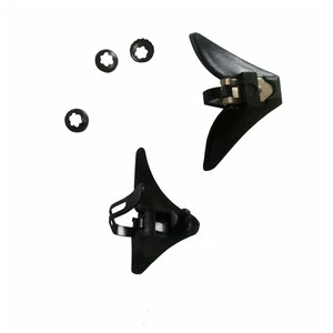 Weishi Clip on Tie Hardware Tie Parts Nickel-Plated Plastic Solid Pattern for Men's Accessories