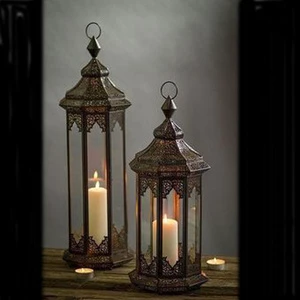 Unique Waterproof Durable Metal Lantern for Home Decoration for Christmas & Valentine's Day