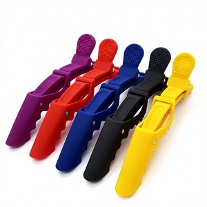Matte Crocodile Clip Cross-border New Hairdressing Tool Duckbill Clip Haircut Positioning Partition Plastic 0714# Frosted