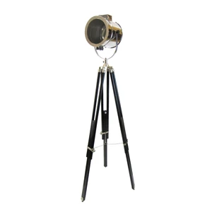 Vintage Aluminum Spot Light on Tripod Long Range Marine Ship Search Light High Quality Metal Nautical Gifts Product for Sale