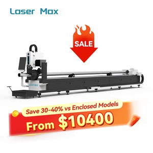Factory Price Square Two Chuck Fiber Laser CNC Tube Cutting Machine For Metal Pipes Cypcut Control PLT/AI Water Cooled