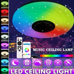 UFO Music Lamp 18W for Home Party KTV Room Stylish Led Music Lamp 10inch Stereo Sound Lamps That Play Music Compact Size