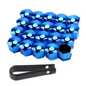 17mm 20pcs/set Car Wheel Nut Protection Covers Anti-Rust Auto Hub Screw Cover Car Tyre Nut Bolt Exterior Decoration