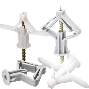 ISO Standard Drywall Anchor Kit Oval Style Wall Plastic Expansion Gypsum Board Screw Metric Measurement System