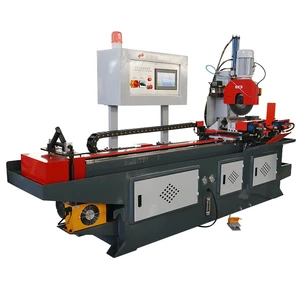 High Efficiency New Aluminum Alloy PVC Pipe Cutting Machine CNC Automatic Hydraulic Tube Cutter with Engine Pump